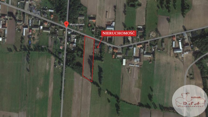 Rolno-budowlana 7200 m² Myszakówek Zagórów miniaturka 5