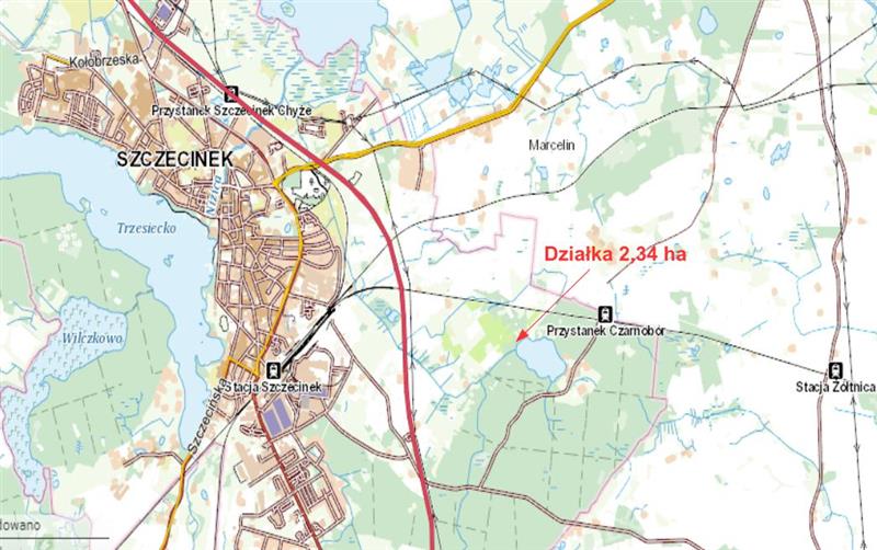 Działka nad jeziorem, 2,35 ha, Szczecinek - zdjęcie 1