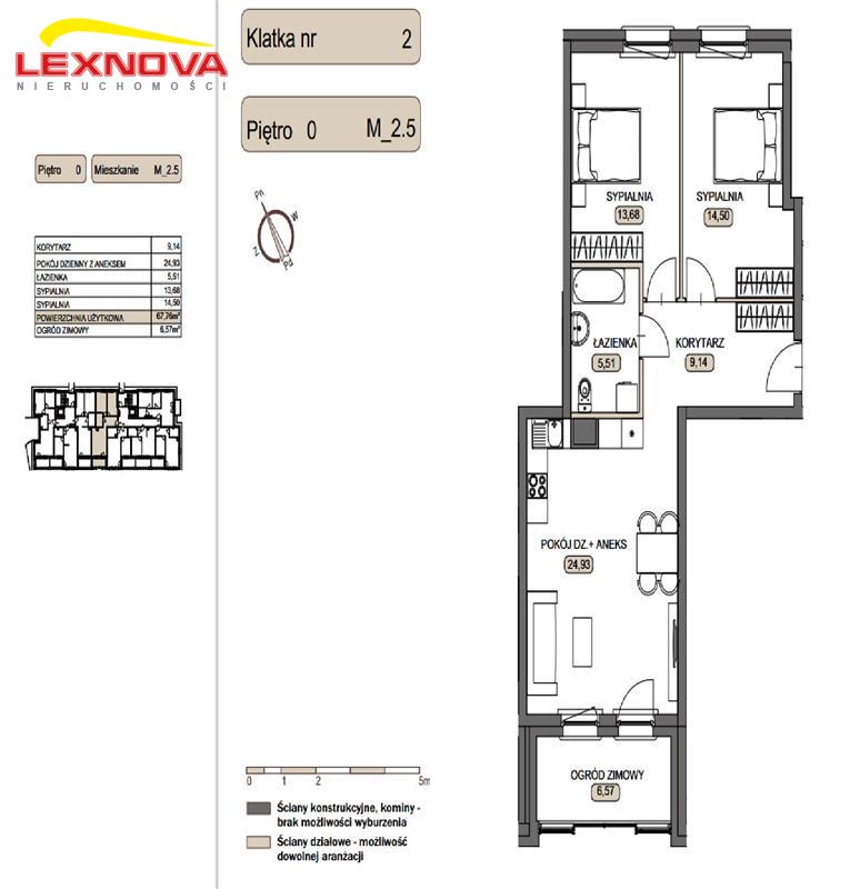 Grunwaldzka 65 lokal w stanie deweloperskim 68m2 miniaturka 2