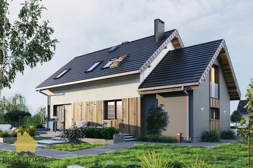 1/2 bliźniaka 124m2 z podwójnym garażem miniaturka 5