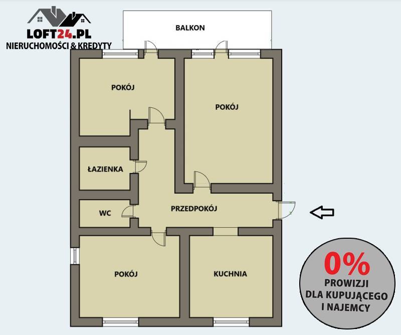 Lubin Osiedle Polne, 465 000 zł, 64.5 m2, pietro 2 miniaturka 7