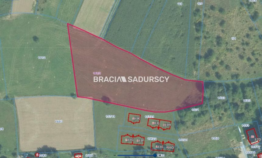 Kraków Rybitwy, 2 300 000 zł, 71.18 ar, przyłącze wodociągu miniaturka 3