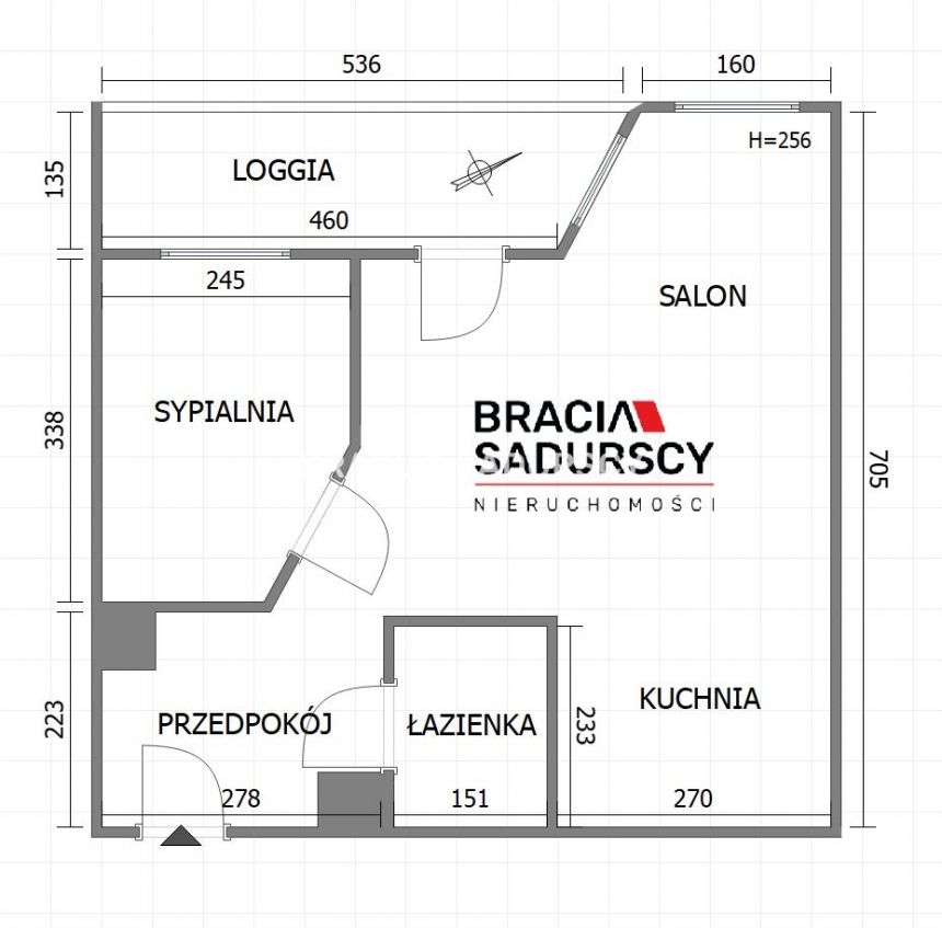 Dębniki -Kliny 2 pok 43 m2 z balkonem miniaturka 3