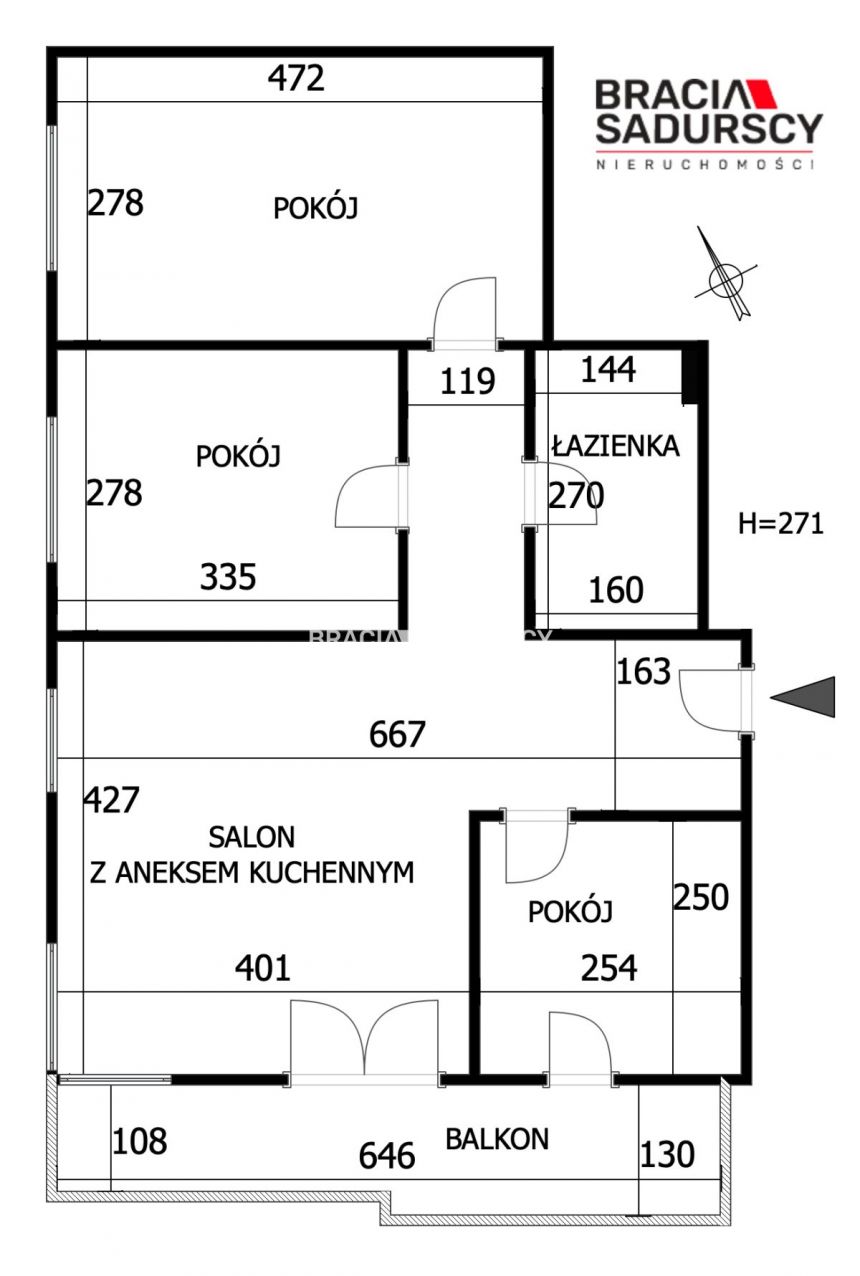 4 pokoje na Bronowicach przy ul.Stańczyka miniaturka 36