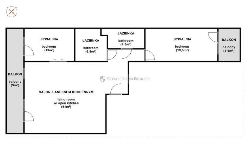 Nadwiślańska 11, 92m²: luksusowe, "nowe" 3 pokoje miniaturka 15