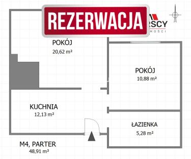 Chrzanów Stella, 293 460 zł, 48.91 m2, umeblowane