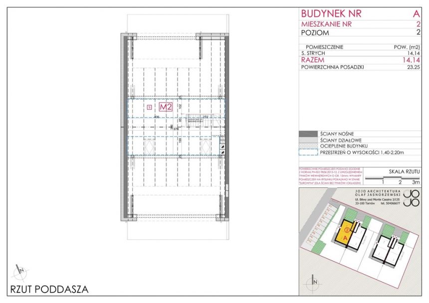 Mieszkanie dwupoziomowe 74,66 m2 plus 14,14 m2 miniaturka 5
