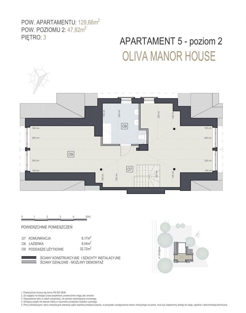 Apartament na sprzedaż Gdańsk Oliwa 4-5 pokoi 130m miniaturka 3