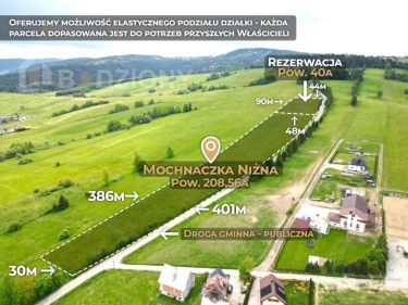 Działka z potencjałem na sprzedaż w malowniczej miejscowości Mochnaczka Niżna