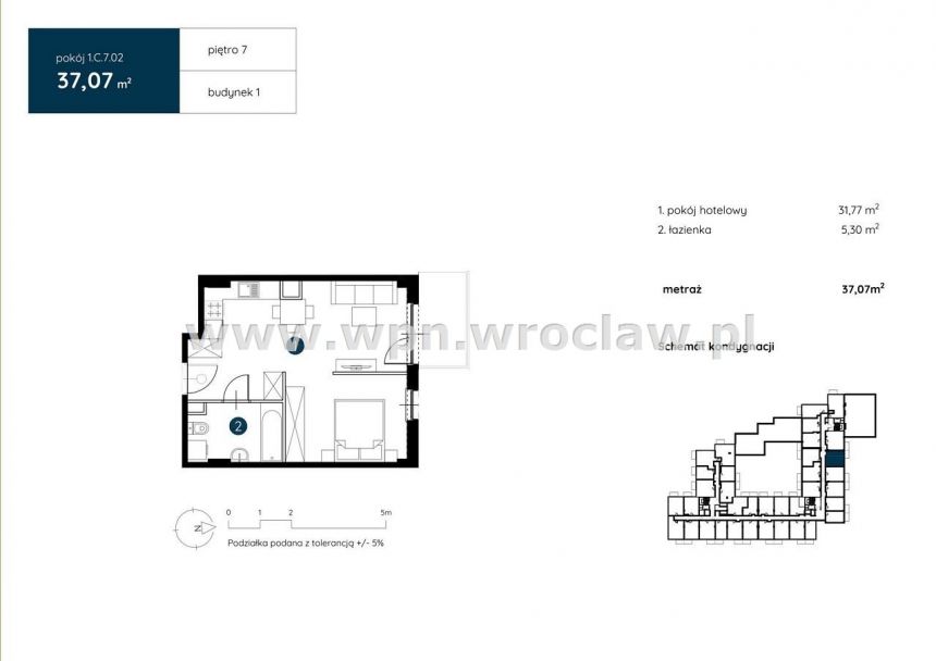 Nowy, wykończony pod klucz, apartament 37mkw miniaturka 4