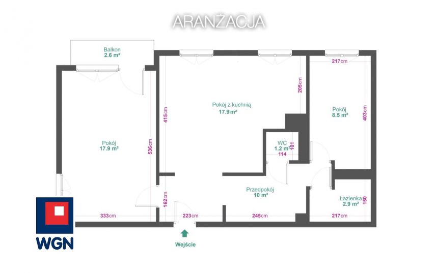 Sosnowiec, 365 700 zł, 61.69 m2, kuchnia z oknem miniaturka 10