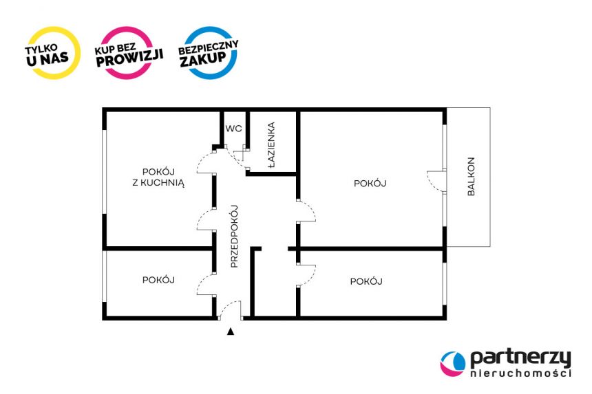 Gdańsk Piecki-Migowo, 749 000 zł, 73.7 m2, pietro 4 miniaturka 2