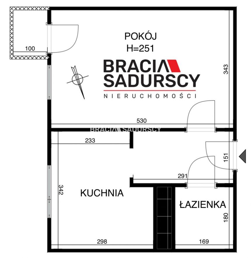 Kraków Kurdwanów, 460 000 zł, 35 m2, umeblowane miniaturka 3