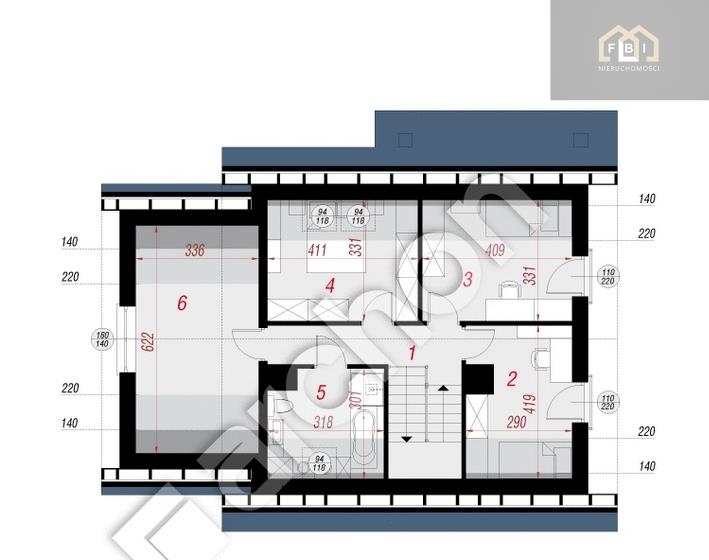 Skawina, 1 250 000 zł, 136.65 m2, otwarta kuchnia miniaturka 9