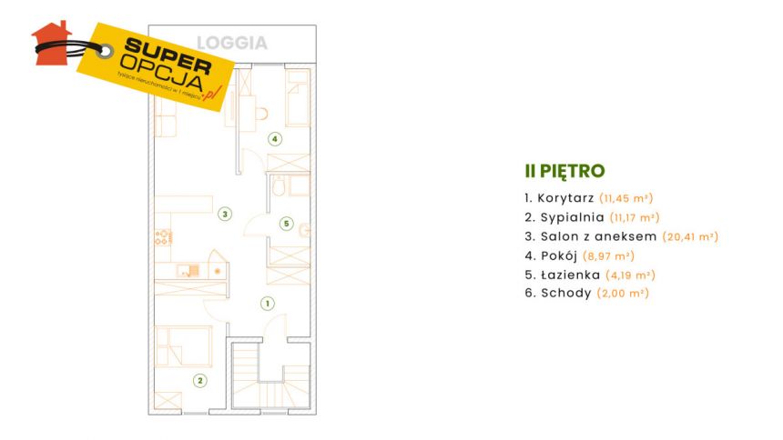 Kraków Dębniki, 695 000 zł, 58.2 m2, 3 pokojowe miniaturka 4