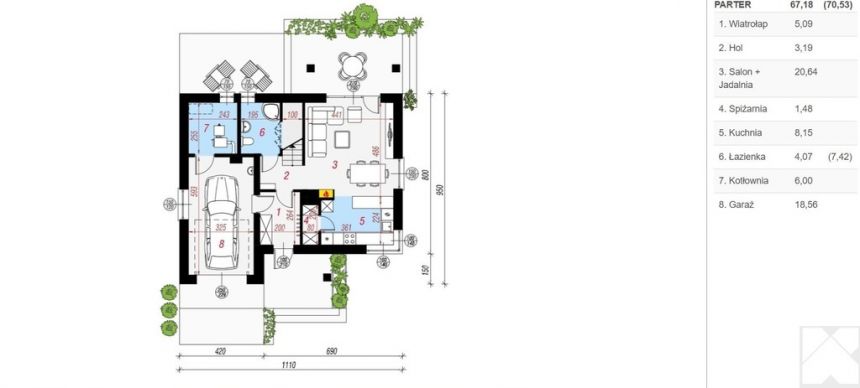 Nowy Dom Bolechowice  124,5 m2, 4 pokoje miniaturka 5