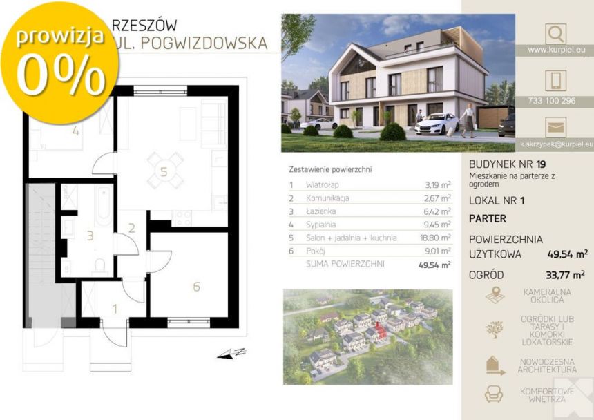 2 miejsca postojowe w cenie | Ogród | Parter miniaturka 4