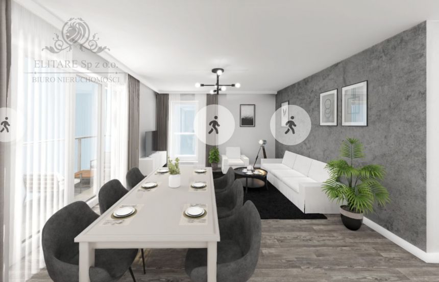 Apartament 107,79m2, 5 pokojowe z balkonem 23,82m2  i z wiodkiem na rzekę miniaturka 9
