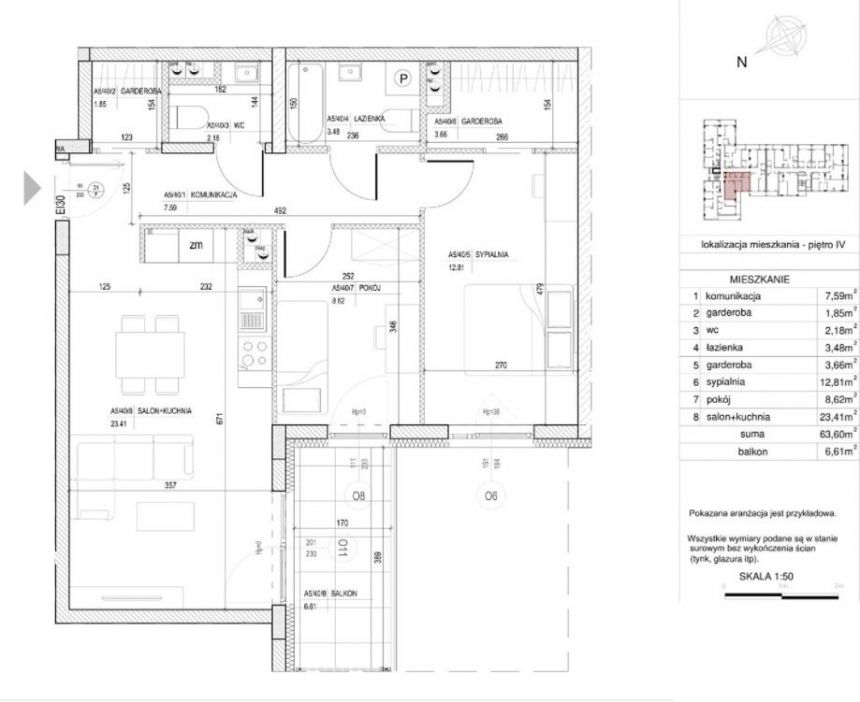 Nowe 3 pokojowe mieszkanie   - Bocianek miniaturka 9