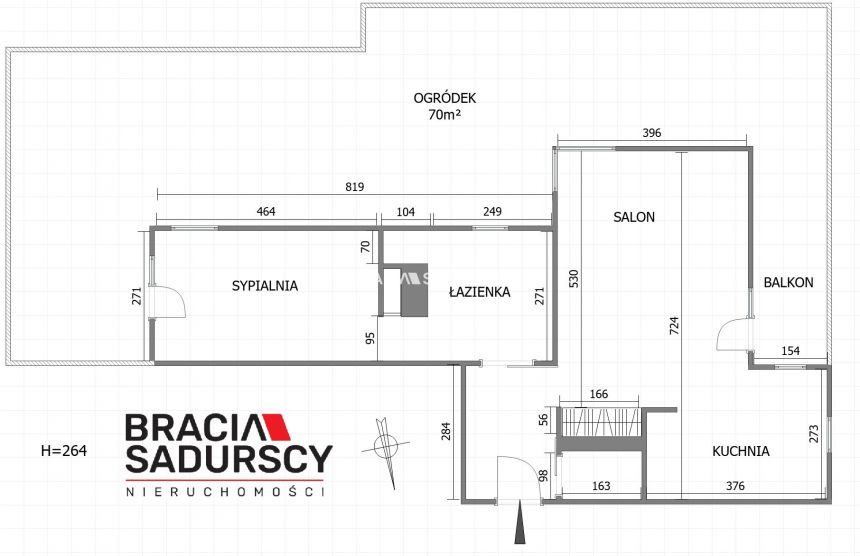 2 pok ul. Bobrzyńskiego z ogródkiem miniaturka 24