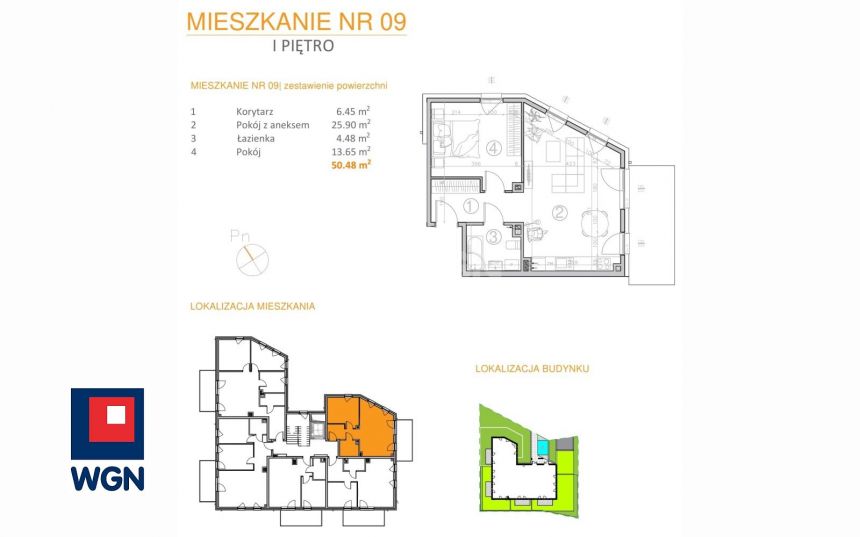 Kwidzyn, 479 560 zł, 50.48 m2, do wykończenia miniaturka 2