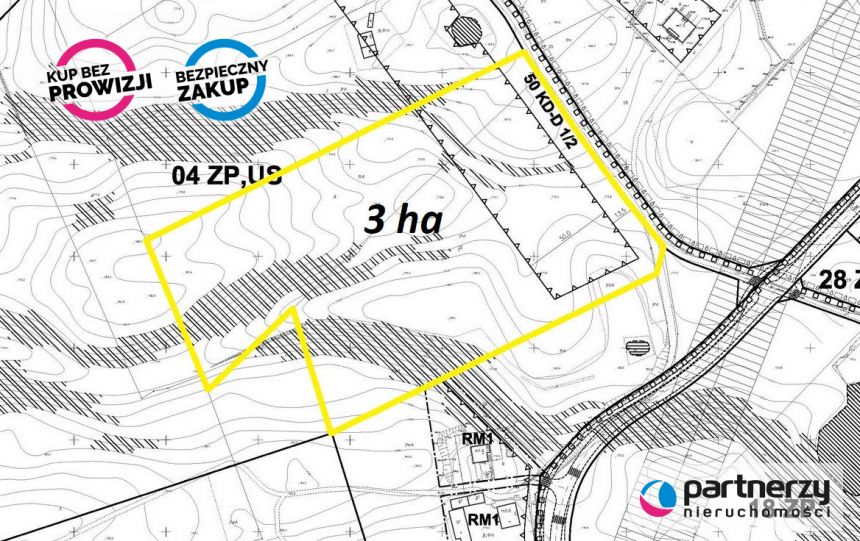 Gdynia Dąbrowa, 2 499 000 zł, 3.06 ha, przyłącze wodociągu miniaturka 2
