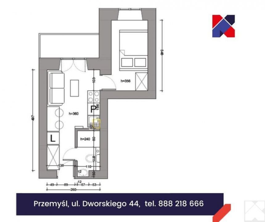 Kawalerka w centrum miasta gotowa do zamieszkania miniaturka 4