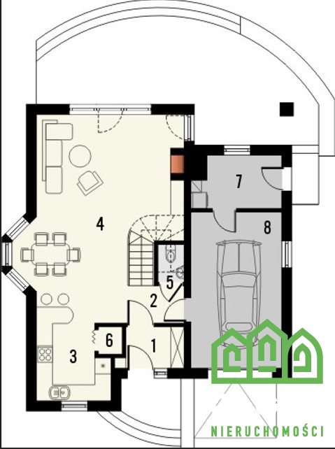 Dom wolnostojący 140m2 / 966m2 Łęgnowo 2010r miniaturka 20