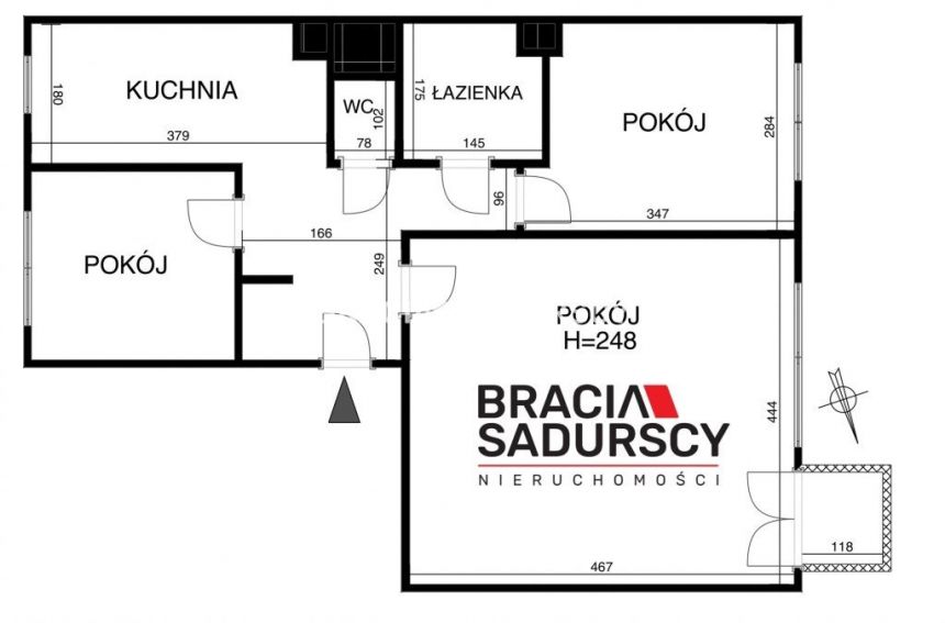 3 pok(oddzielne)52m2 Sródmieście -Olsza miniaturka 11