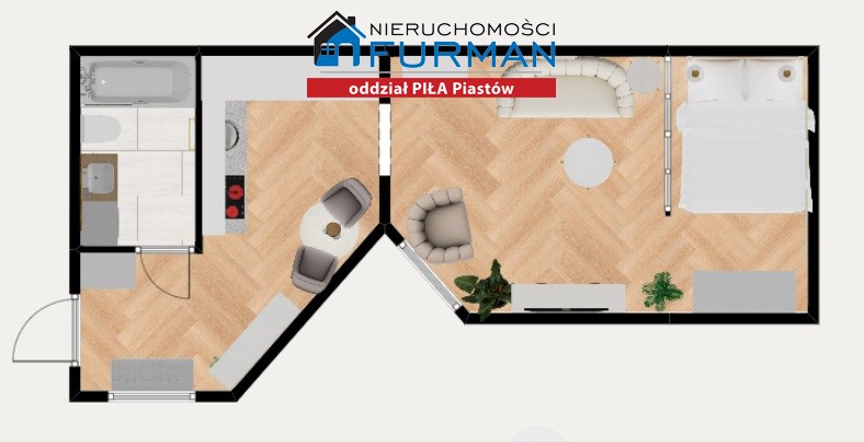 Piła Zamość, 135 000 zł, 36.4 m2, pietro 1 miniaturka 3