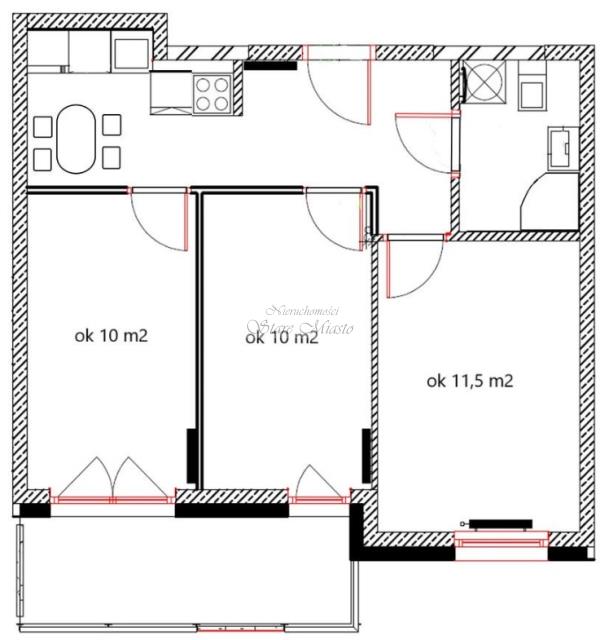 Grzegórzki, mieszkanie z dużym balkonem i m. postojowymw nowym budownictwie miniaturka 9