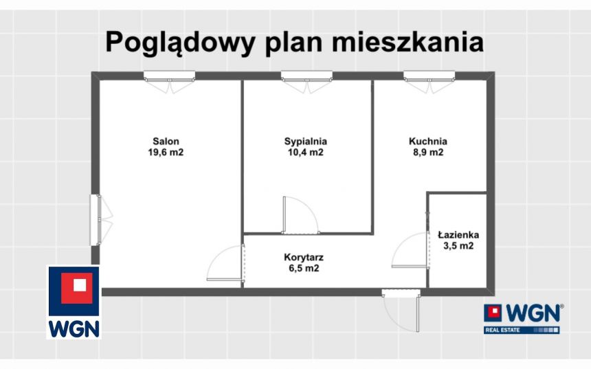 Poznań Jeżyce, 615 000 zł, 59.3 m2, 2 pokojowe miniaturka 13