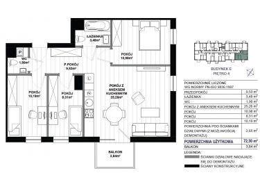 Gdańsk Łostowice, 568 929 zł, 72.3 m2, z balkonem