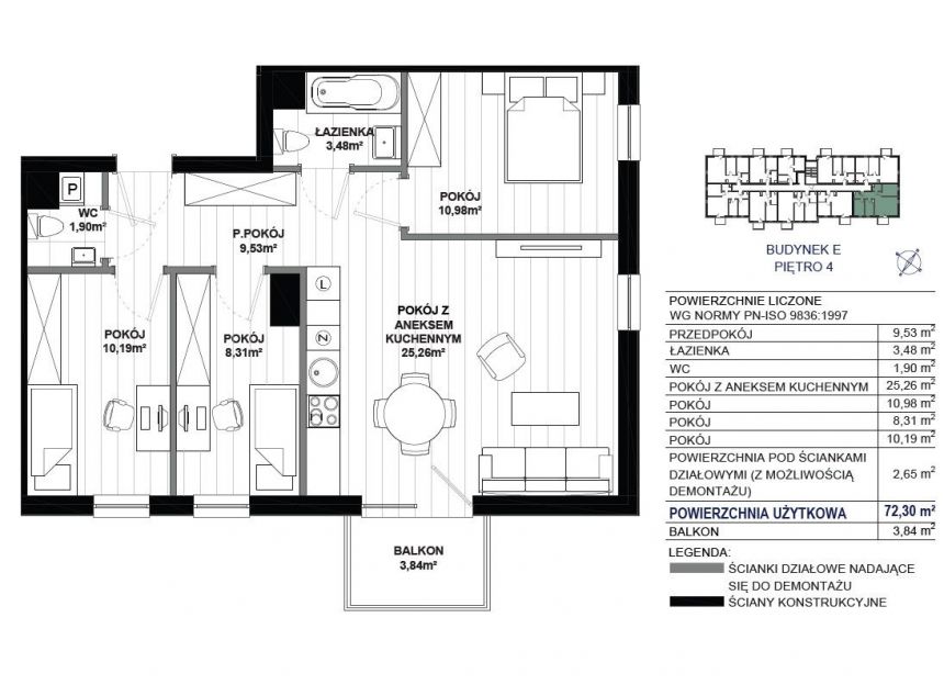 Gdańsk Łostowice, 568 929 zł, 72.3 m2, z balkonem - zdjęcie 1