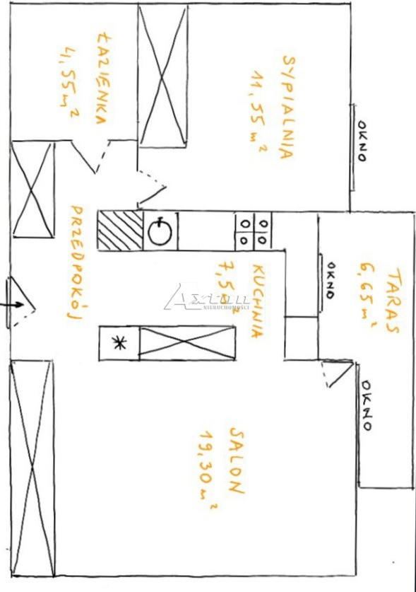 Warszawa Wawer, 870 000 zł, 51.3 m2, z loggią miniaturka 6