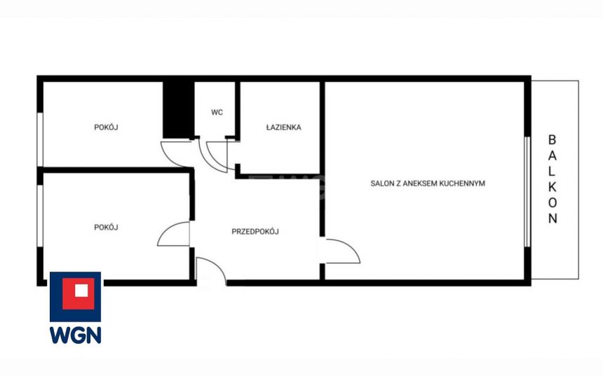 Gdańsk, 659 000 zł, 49.6 m2, aneks kuchenny miniaturka 13