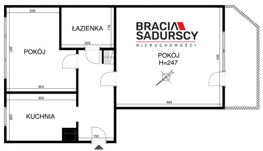 ul.Powstańców – 2 pokoje, osobna kuchnia, balkon miniaturka 3