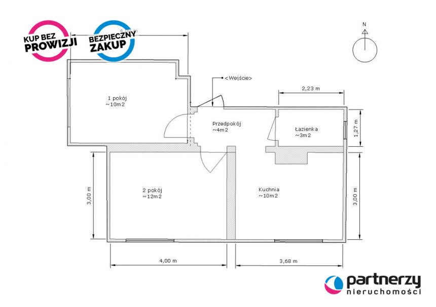 Gdańsk Przymorze, 545 000 zł, 39 m2, parter/1 miniaturka 12