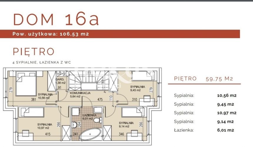 Dom bliźniak 106,53m2 Wrocław miniaturka 4