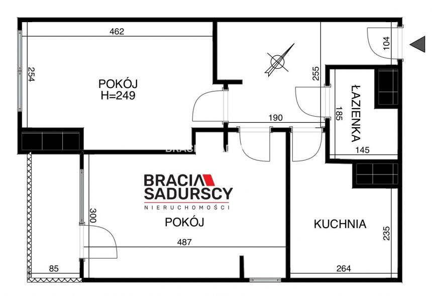 2 pok (oddziene) 50m2 Kraków Śródmieście miniaturka 18