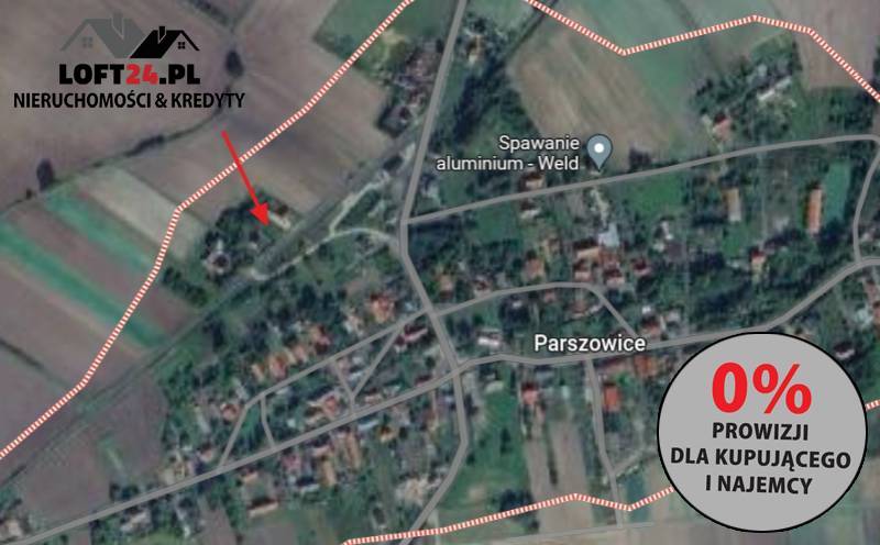 Parszowice, 79 000 zł, 9.48 ar, budowlana miniaturka 2