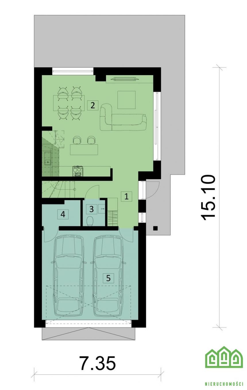 Dom developerski wolnostojący Osielsko 160/450m2 miniaturka 5