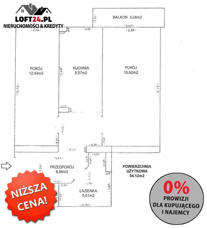 Wrocław Klecina, 599 000 zł, 54.12 m2, pietro 2/3 miniaturka 9