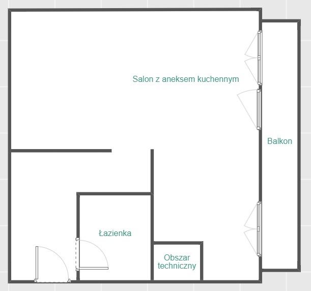 balkon, pralka, lodówka, ciepła woda z sieci miniaturka 6