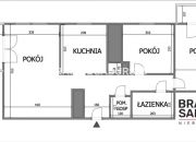 3 pok 65m2, 2 balkony Dębniki - Kliny miniaturka 3