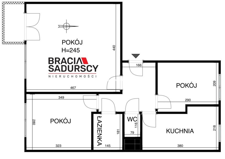 Pachońskiego z balkonem i piwnicą | blisko tramwaj miniaturka 3