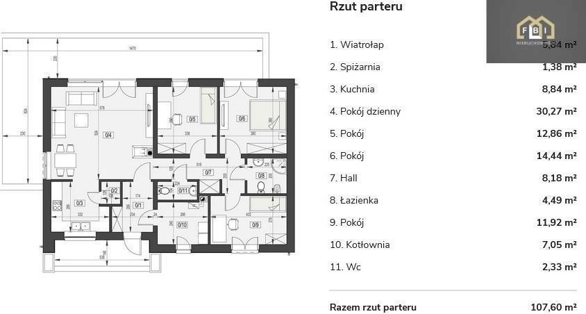 Skawina, 595 000 zł, 107 m2, wolnostojący miniaturka 5