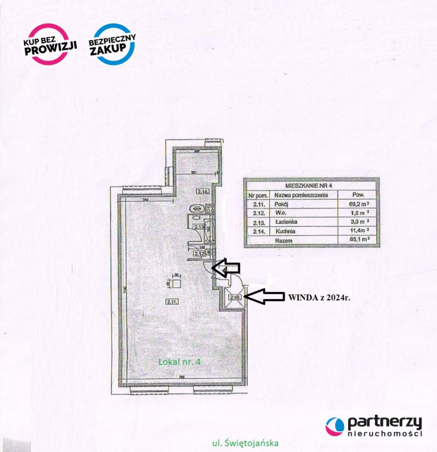 Gdynia Śródmieście, 1 650 000 zł, 85.1 m2, pietro 1 miniaturka 4