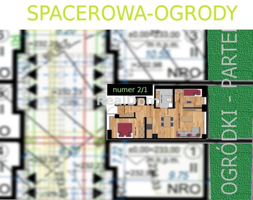 Mieszkanie 3-pok z ogrodem Dębniki Kraków - zdjęcie 1