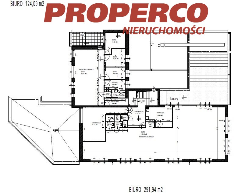 Lokal biurowy 680m2, biurowiec klasy A, Bielany miniaturka 20